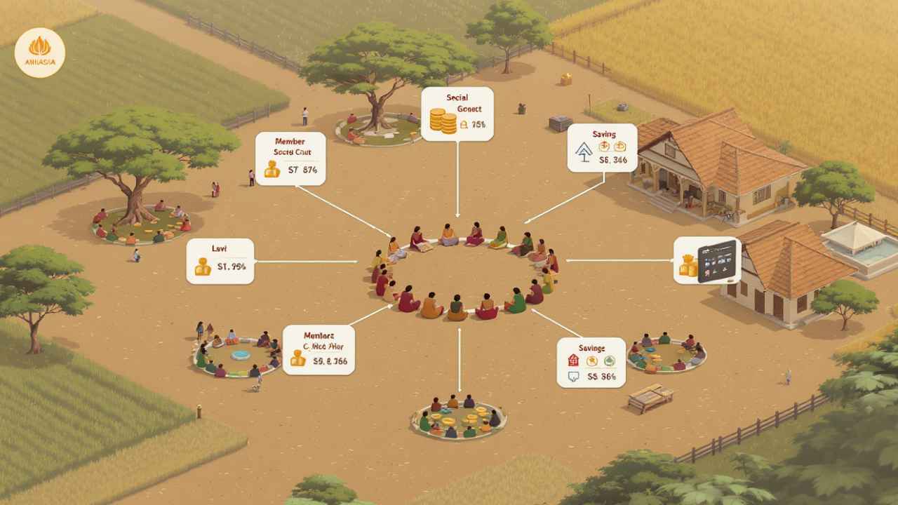 Village-wise Self Help Group (SHG) and Members Count